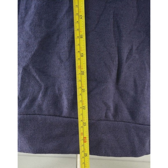 U.S. Polo Assn Mens Quarter Zip Flat Back Rib Pullover Navy Blue Size L - Picture 9 of 16